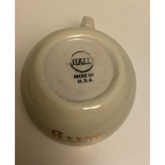 Vtg Hall Tom & Jerry Ball Shaped Replacement Punch Cup Gold Trim - Picture 10 of 14